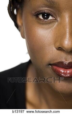 Stock Photo - Close-up of female face. Fotosearch