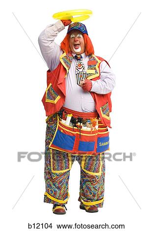 Clown with yellow balloon View Large Photo Image Picture - Clown with yellow balloon. Fotosearch