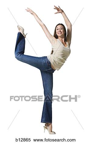 Stock Photography - Dancing woman. Fotosearch