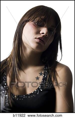 Depressed young woman View Large Photo Image Stock Image - Depressed young woman. Fotosearch
