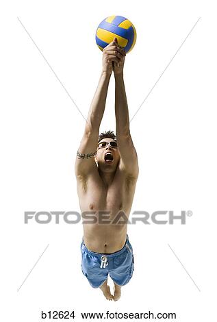 Diving volleyball player View Large Photo Image Picture - Diving volleyball player. Fotosearch