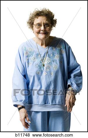 Stock Photo - Elderly woman. Fotosearch