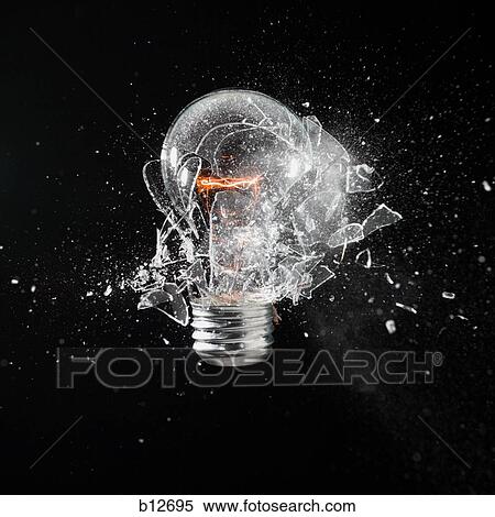 Exploding light bulb View Large Photo Image Stock Photography - Exploding light bulb. Fotosearch