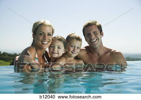 Family in infinity pool View Large Photo Image Stock Image - Family in infinity pool. Fotosearch