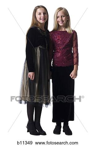 Stock Photo - Family portrait of sisters. Fotosearch