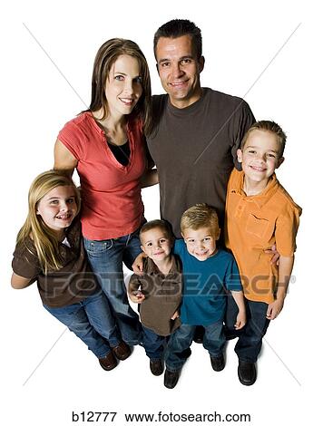 Stock Photo - Family portrait. Fotosearch