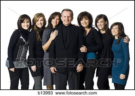 Family portrait with seven people View Large Photo Image Stock Image - Family portrait with seven people. Fotosearch