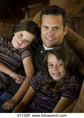 Father and daughters View Large Photo Image Stock Photo - Father and daughters. Fotosearch