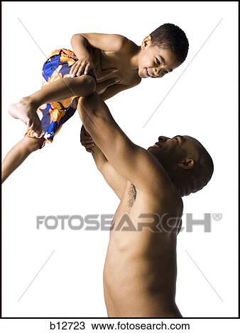 Stock Image - Father and son. Fotosearch