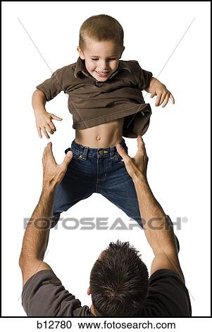 Stock Image - Father and son. Fotosearch