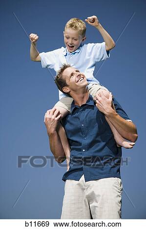Father and son View Large Photo Image Stock Photo - Father and son. Fotosearch