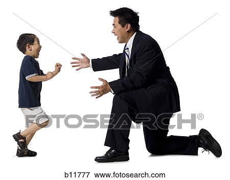 Father and son View Large Photo Image Stock Photo - Father and son. Fotosearch