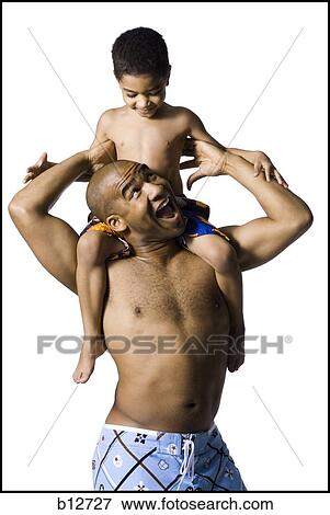 Father and son View Large Photo Image Stock Photo - Father and son. Fotosearch