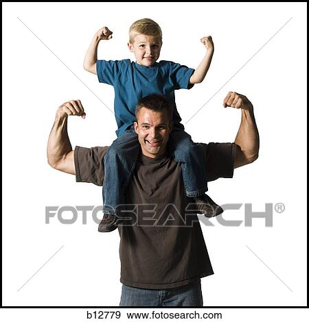 Father and son View Large Photo Image Stock Photo - Father and son. Fotosearch