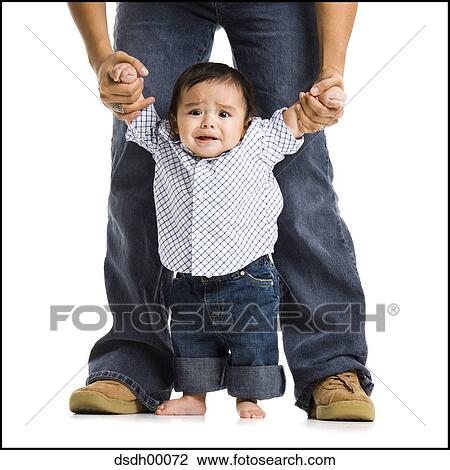 Father walking baby boy View Large Photo Image Stock Image - Father walking baby boy. Fotosearch