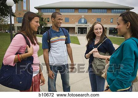 Female and Male college students View Large Photo Image Stock Image - Female and Male college students. Fotosearch