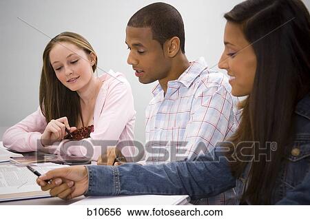 Female and Male college students View Large Photo Image Stock Photograph - Female and Male college students. Fotosearch
