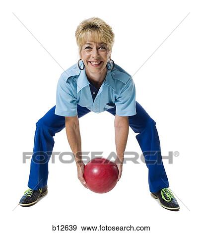 Female bowler View Large Photo Image Stock Photo - Female bowler. Fotosearch