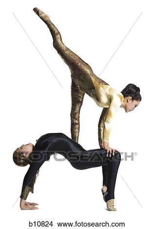 Female contortionist duo performing View Large Photo Image Picture - Female contortionist duo performing. Fotosearch
