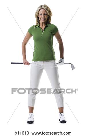 Female golfer View Large Photo Image Stock Image - Female golfer. Fotosearch