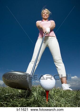 Female golfer View Large Photo Image Stock Image - Female golfer. Fotosearch
