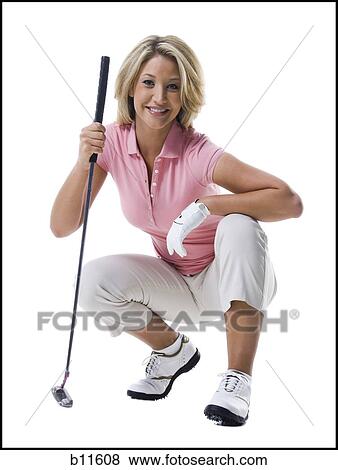 Female golfer View Large Photo Image Stock Photo - Female golfer. Fotosearch