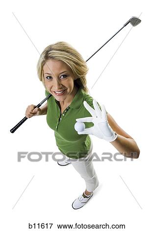 Female golfer View Large Photo Image Stock Photo - Female golfer. Fotosearch