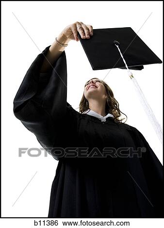 Female student celebrating graduation View Large Photo Image Stock Photograph - Female student celebrating graduation. Fotosearch