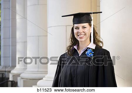 Female student graduate View Large Photo Image Stock Image - Female student graduate. Fotosearch