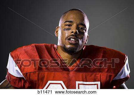 Stock Image - Football player. Fotosearch