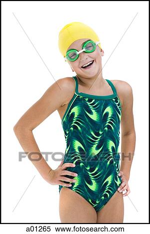 Girl in bathing suit View Large Photo Image Stock Photography - Girl in bathing suit. Fotosearch