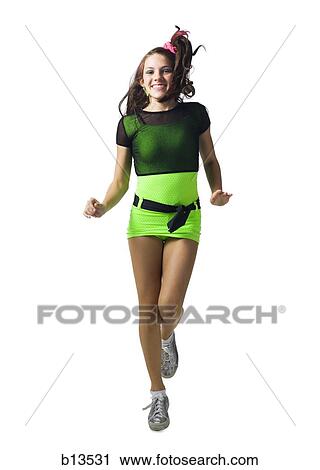 Girl in costume dancing View Large Photo Image Stock Image - Girl in costume dancing. Fotosearch