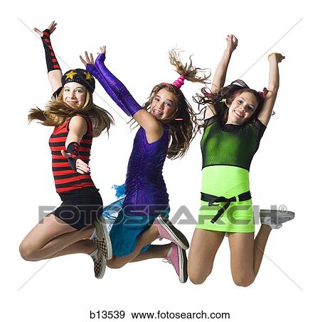 Girls in costume dancing View Large Photo Image Stock Photo - Girls in costume dancing. Fotosearch