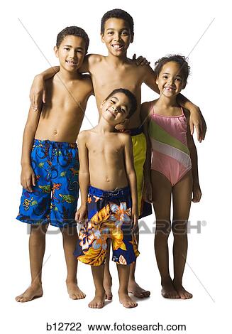 Group portrait of young brothers and sisters View Large Photo Image Stock Image - Group portrait of young brothers and sisters. Fotosearch