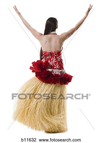 Stock Image - Hawaiian female hula dancer. Fotosearch