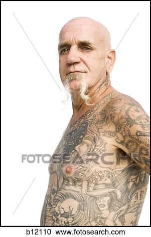 Heavily tattooed man View Large Photo Image Stock Image - Heavily tattooed man. Fotosearch