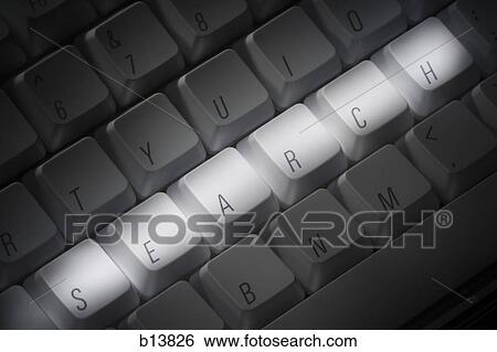 Keyboard with SEARCH highlighted View Large Photo Image Stock Photograph - Keyboard with SEARCH highlighted. Fotosearch