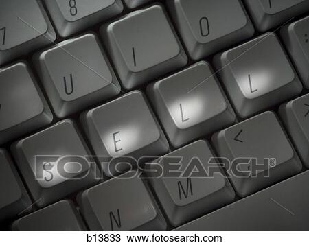 Stock Image - Keyboard with SELL highlighted. Fotosearch