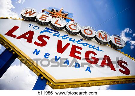 Stock Photograph - Las Vegas welcome sign. Fotosearch