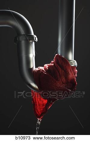 Leaking pipe with dripping rag View Large Photo Image Stock Image - Leaking pipe with dripping rag. Fotosearch