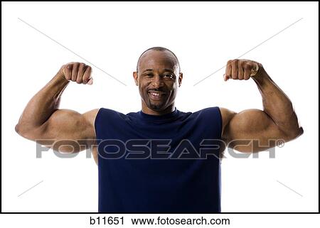 Stock Image - Male bodybuilder. Fotosearch