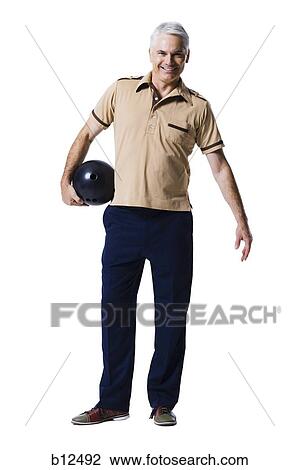 Stock Image - Male bowler. Fotosearch