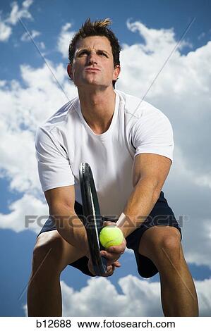 Male tennis player View Large Photo Image Stock Photo - Male tennis player. Fotosearch