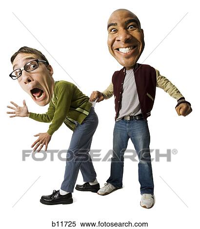 Man bullying a nerd View Large Photo Image Stock Photography - Man bullying a nerd. Fotosearch