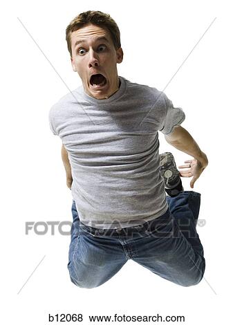Man falling and screaming View Large Photo Image Stock Photo - Man falling and screaming. Fotosearch