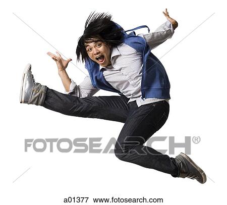 Man leaping View Large Photo Image Stock Photo - Man leaping. Fotosearch