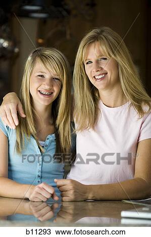Stock Image - Mother and daughter. Fotosearch