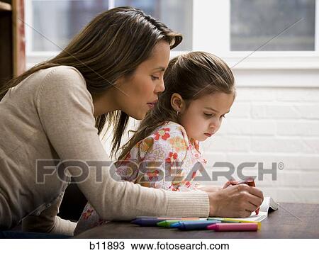 Mother and young daughter View Large Photo Image Stock Image - Mother and young daughter. Fotosearch