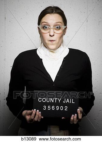 Stock Photo - Mug shot of librarian. Fotosearch