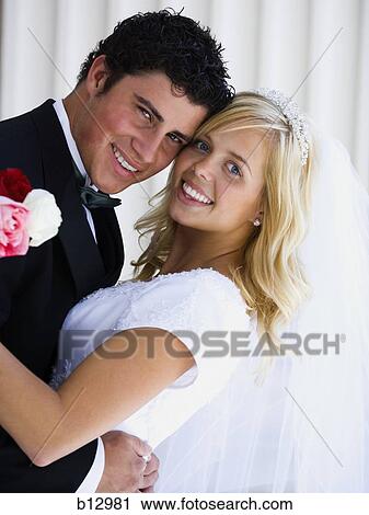 Newlywed bride and groom View Large Photo Image Stock Image - Newlywed bride and groom. Fotosearch